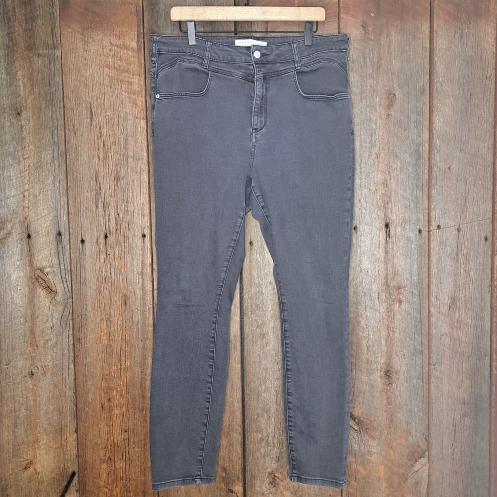 Indie Sleaze Grunge Normcore Anthropologie Pilcro W Jean 33 Tall High Rise Gray